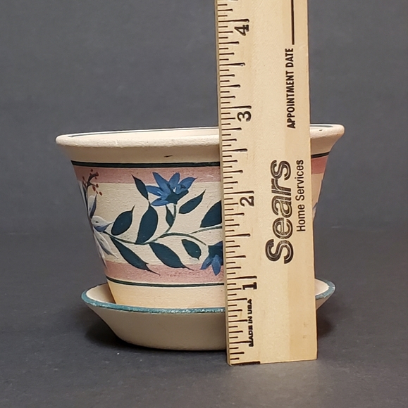 Hand Painted Flower Small Pot - Picture 5 of 7